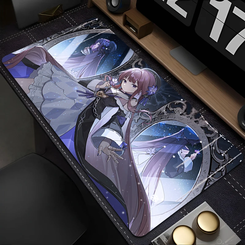 

Mousepad Gaming Mouse Pad H-honkai Star Rail Herta PC Accessories Non-slip Anime Keyboard Pad Large Desk Mat Rubber Extended Pad