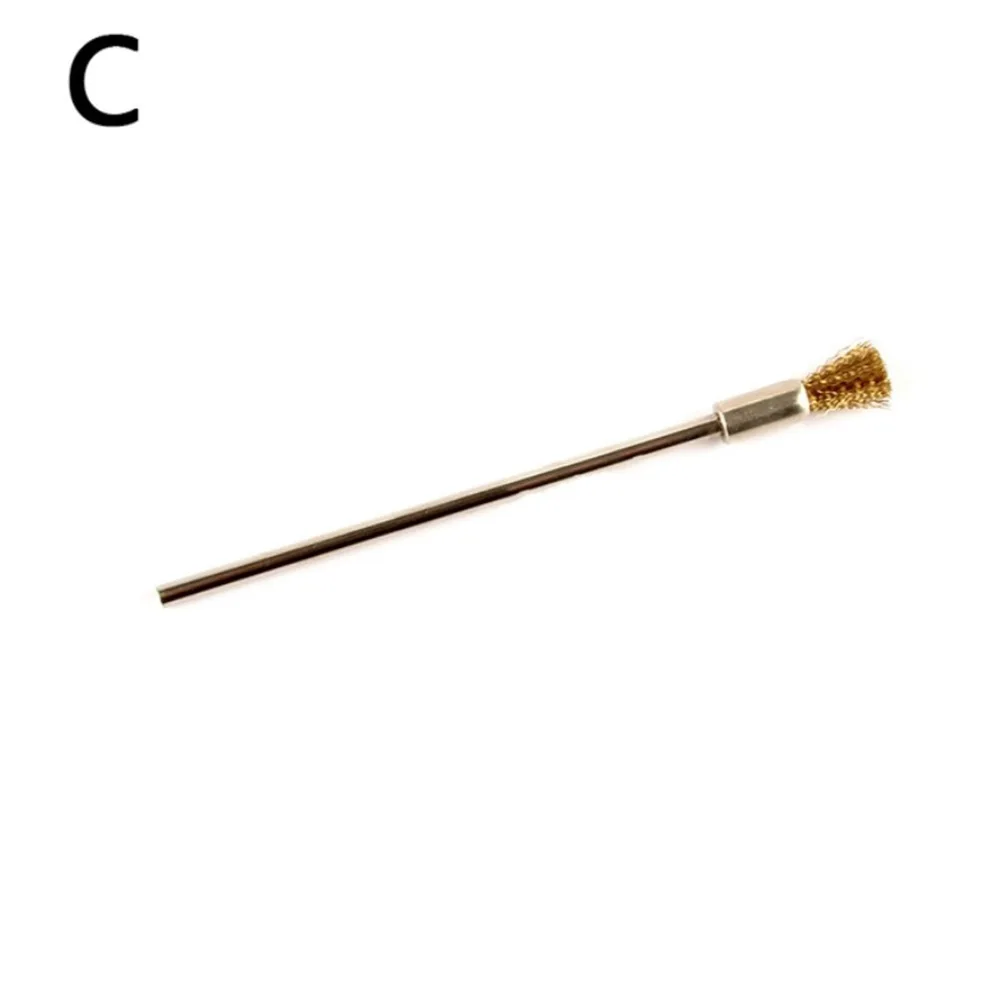 4pcs 100mm Steel Wire Wheel-Brushes 3.0mm Shank Polishing Brush Rotary-Tools Home Rust Cleaning Tool Nylon/horse Hair/wire