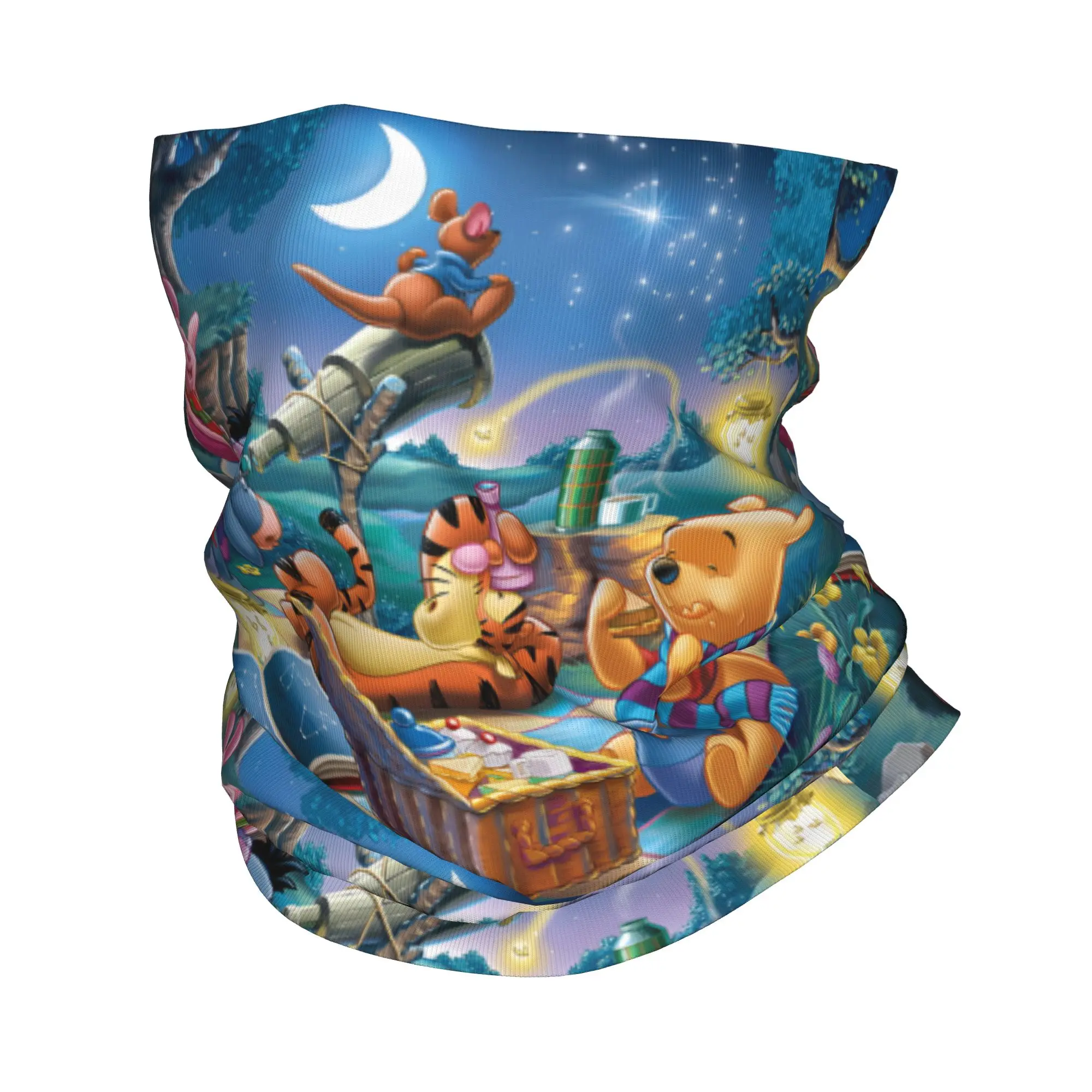 

Индивидуальный зимний шарф-труба/бандана/гейтер с мультяшным принтом Винни-Пуха в стиле манга для мужчин и женщин, для катания на лыжах и бега