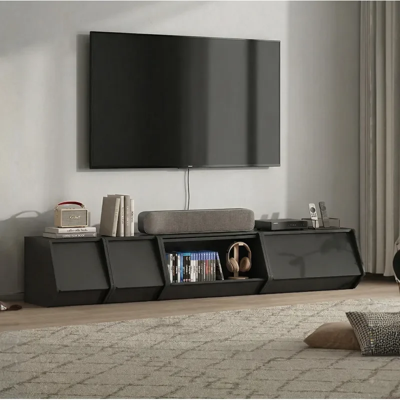 for TV Cabinet Living Room Chest Solid Wood Locker Combination Household Bedroom Floor to Wall Storage Cabinet Sofa Rack