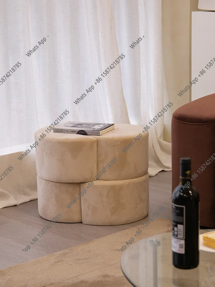 | building block stool living room sofa cloth art shoe changing stool bedroom small pier creative ottoman
