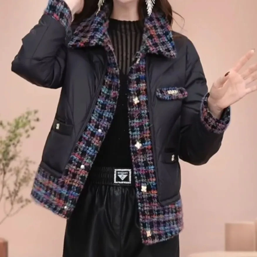 

Xiaoxiangfeng Down Cotton-Padded Jacket Women's Parkas New 2025 Winter Temperament Warm Cotton Coat Loose Short Outwear Female