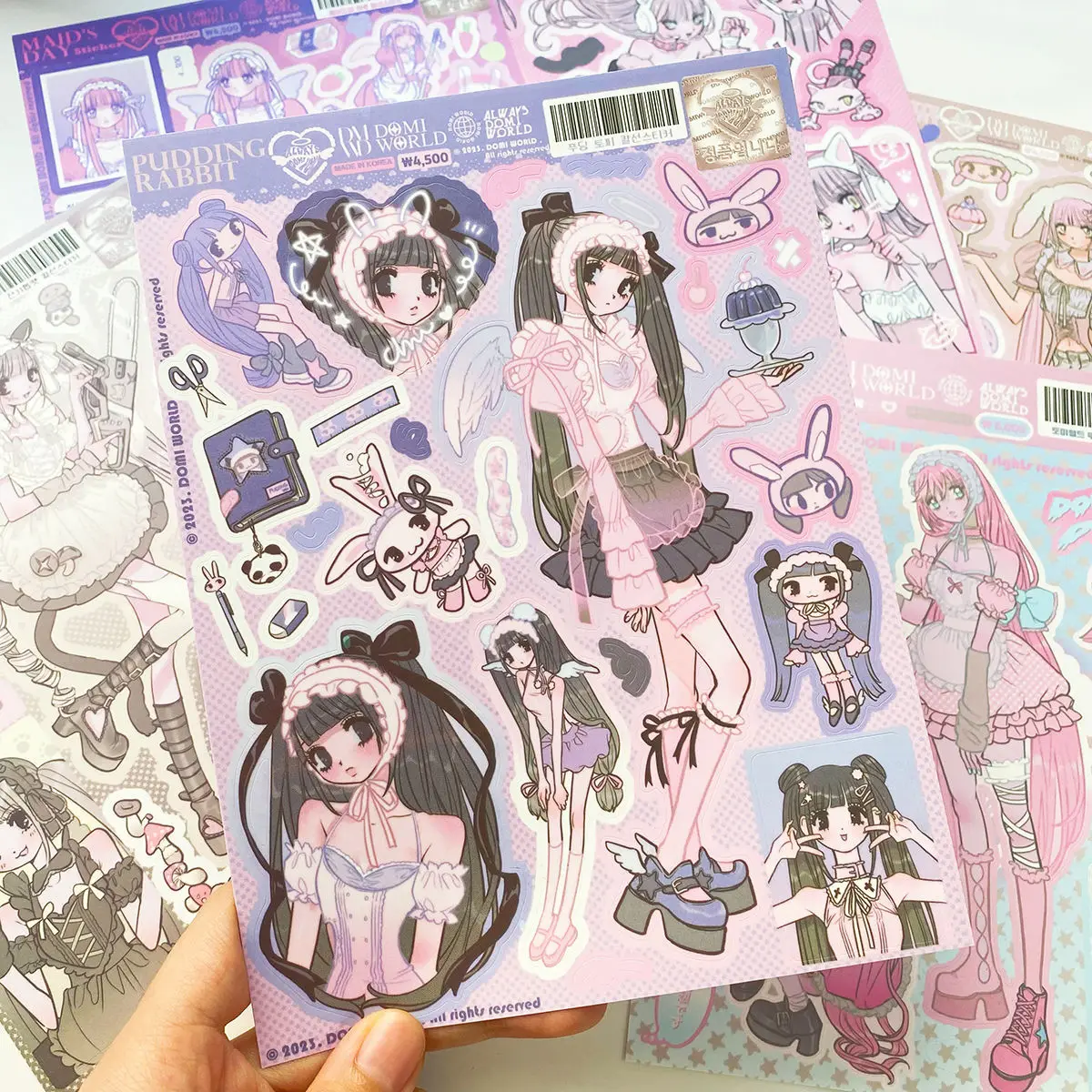 cute character stickers journal