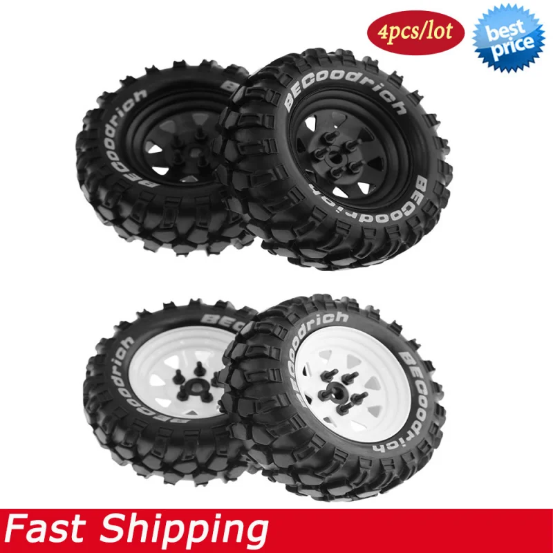 

4PCS 1.9 Inch 93mm RC Crawler Wheels Tires for 1/10 Traxxas TRX4 TRX6 Axial Scx10 Axi03007 90046 RC4WD D90 D110 SCX10