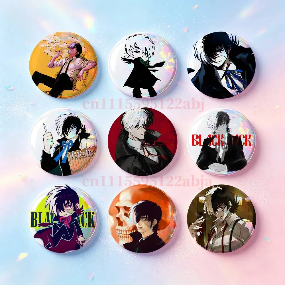 B-BLACK JACK Badges 25 32 44 58 75 mm Round Customizable Wholesale Fan goods Self-made fan freebies