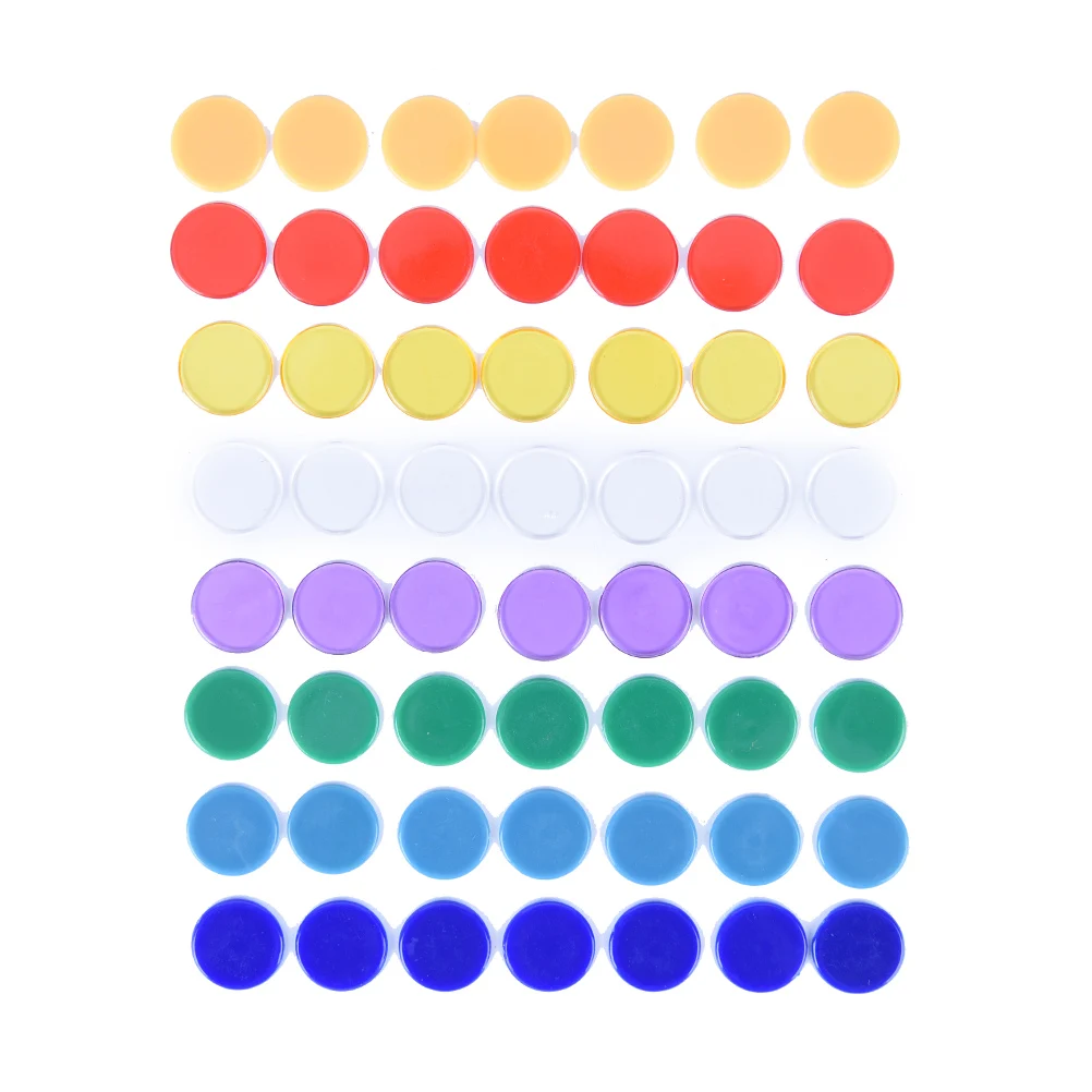 【Random 100Pcs PRO Count Bingo Markers For Bingo Game Cards 1.5cm *0.1cm】
