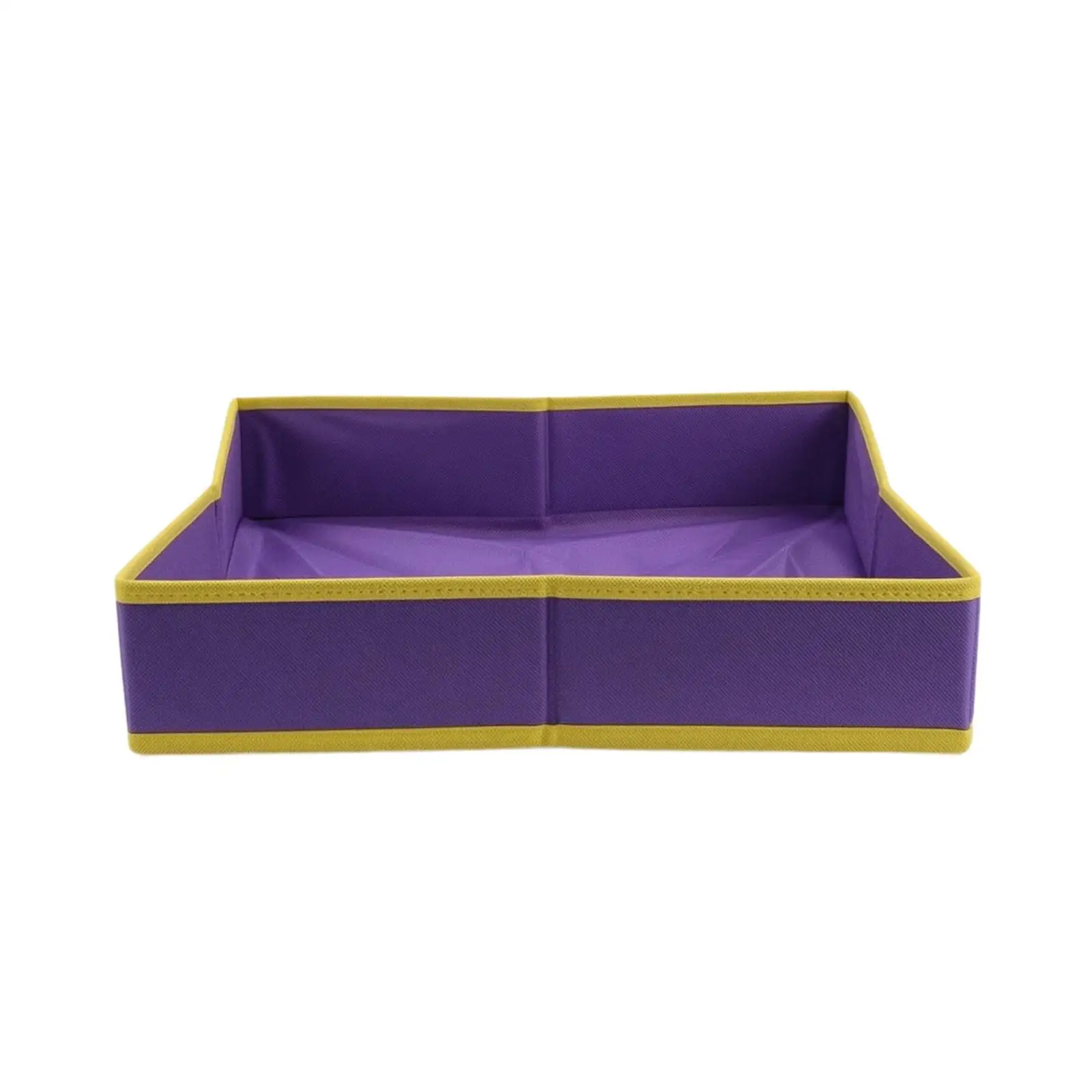 Foldable Cloth Tray Open-Top Cloth Tray with Stitched Seams Portable for Children, Sensory Play, Playroom