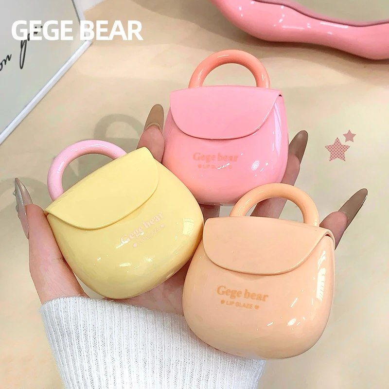 GEGE BEAR Water Gloss Velvet Matte Lip Glaze Combination Two-pack Mirror Matte Bag Shaped Pendant Lip Glaze