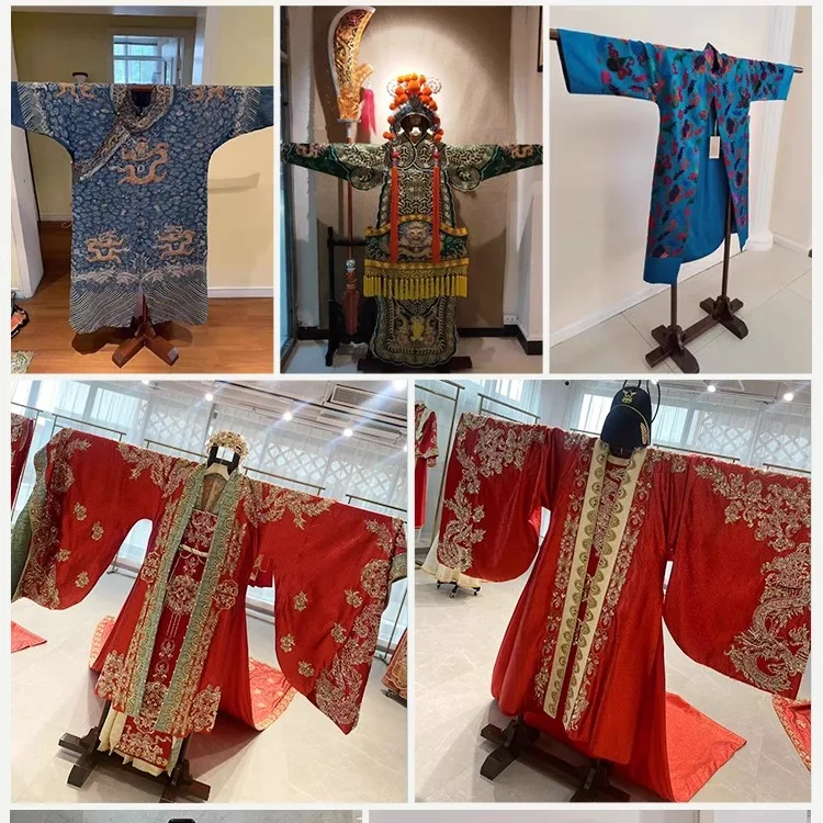 Appendiabiti speciale Hanfu Espositore per costumi in legno cinese Appendiabiti in legno massello Appendiabiti antico Appendiabiti francese