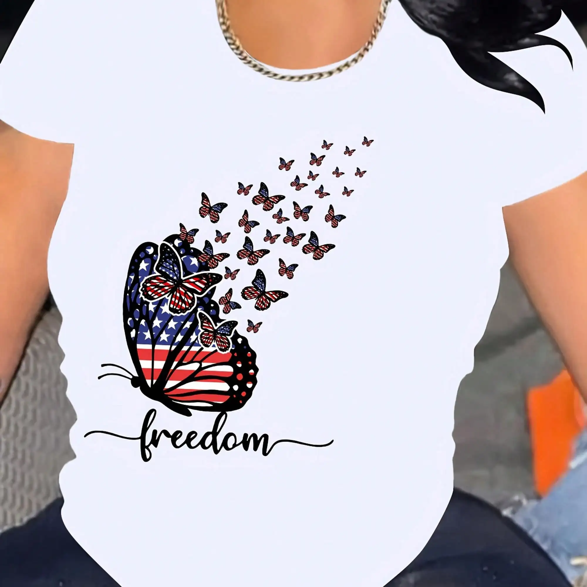 Women's Summer Short Sleeved T-Shirt, Breathable Round Neck Casual Shirt Top, Daily Wear Style, Machine Washed And Iron Free Basic T-Shirt