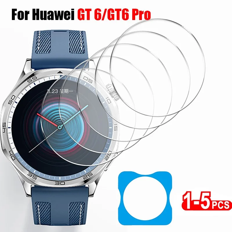 1-5PCS Gehärtetem Glas Für Huawei Uhr GT6 41mm/46mm Schnelle installation Screen Protector für Huawei GT6 Pro 46mm Zubehör
