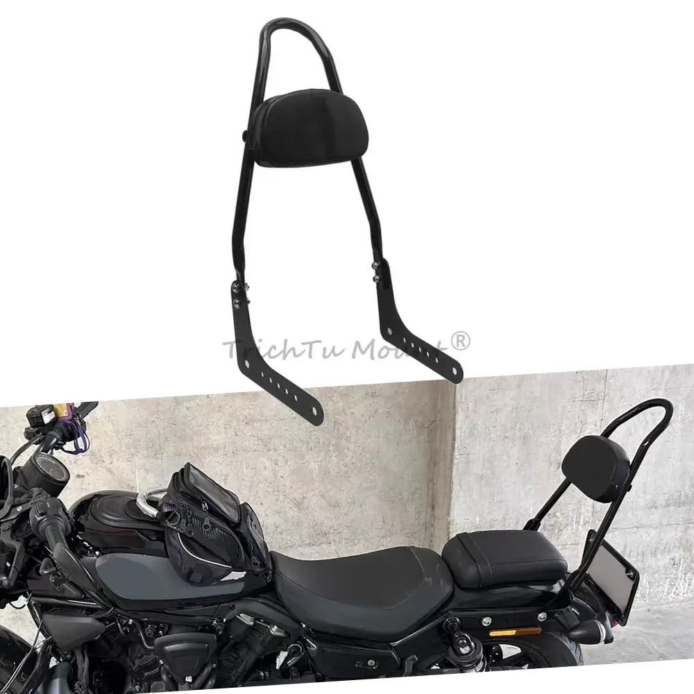 

Detachable Rear Backrest Pad Sissy Bar Cushion Fit For Harley Softail Low Rider Deluxe Street Bob Heritage Classic Slim Standard