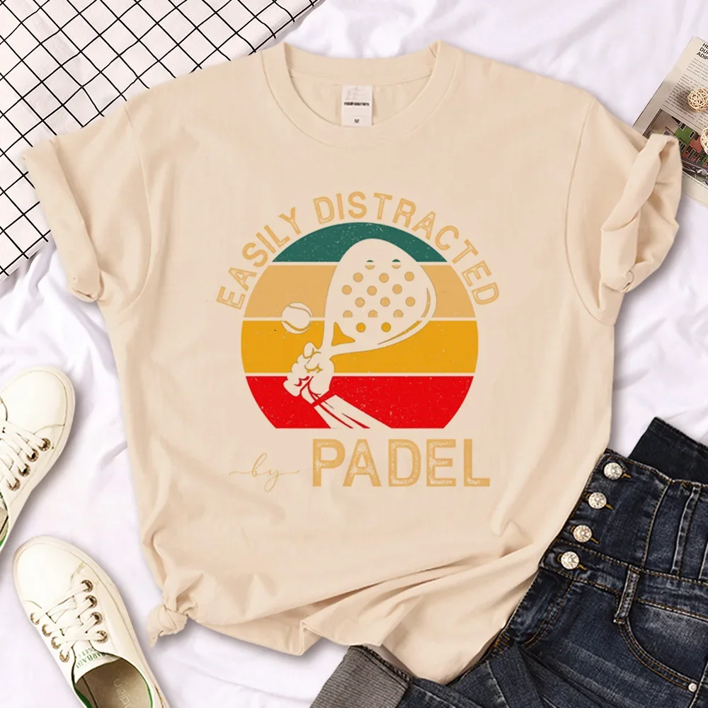 Y2k Short Sleeves T-shirt Padel Tee Women Japanese Harajuku Y2K Tshirt Female 2000s Clothes Graphic Clothing Female Casual Tee