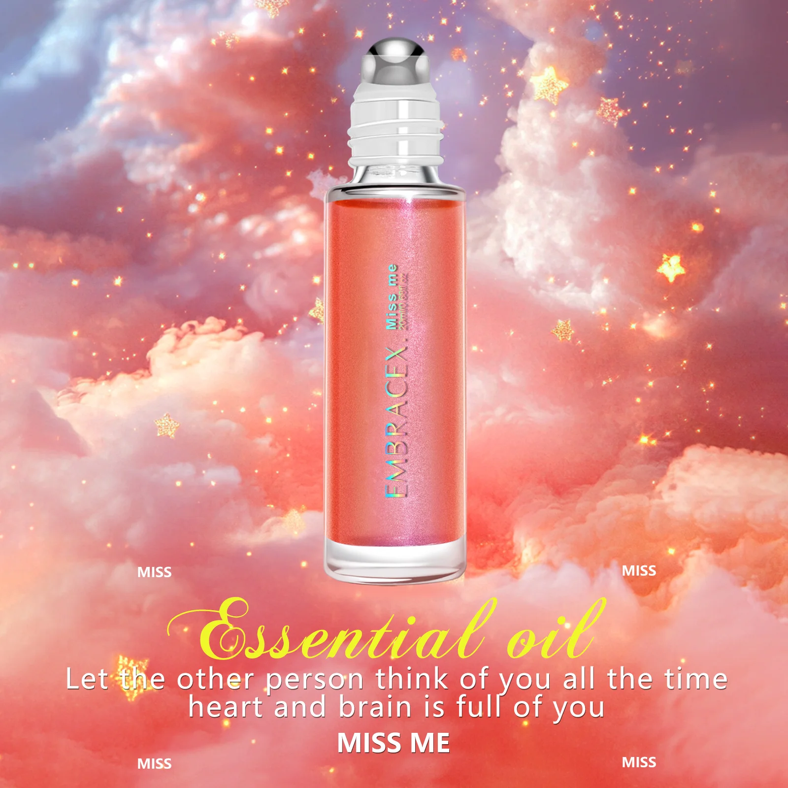 20ml Miss Me Fragrance Oils Roller Ball Suitable For Daily Use Car Long Lasting Fragrance, Daily Use,Gift To Women