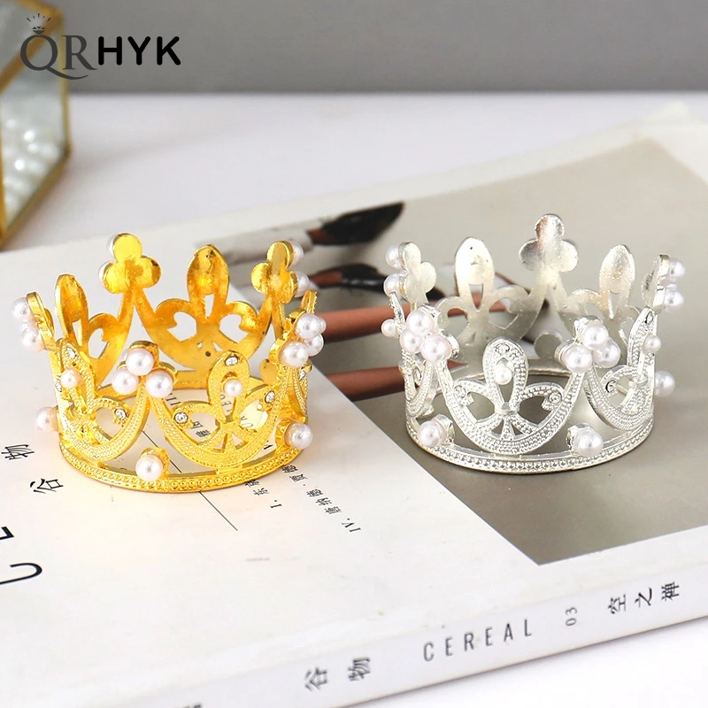 Crown Metal Crystal Ball Holder Sphere Display Stand Desktop Home Decoration Photography Prop Topper Cake Decoration Jewellery