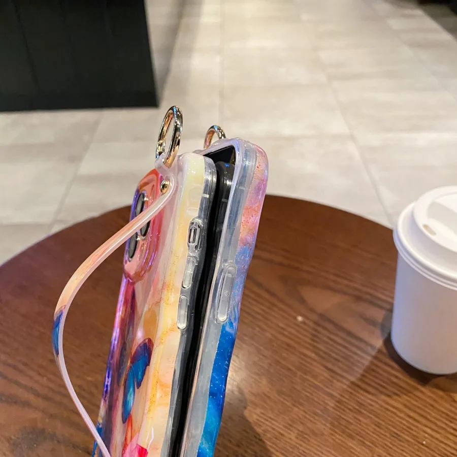 حامل معصمه، تويست - فراشة بلاتينية واحدة، فراشة بلاتينية متعددة لهاتف أبل 16 15 14 13 12promax حافظة هاتف جديدة