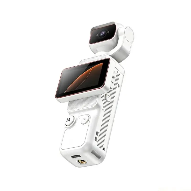 M5TD Portable Video Camera with 180 Turning Lens, Screen and Stable Recording for Travel Video, Casual Use and Daily Record