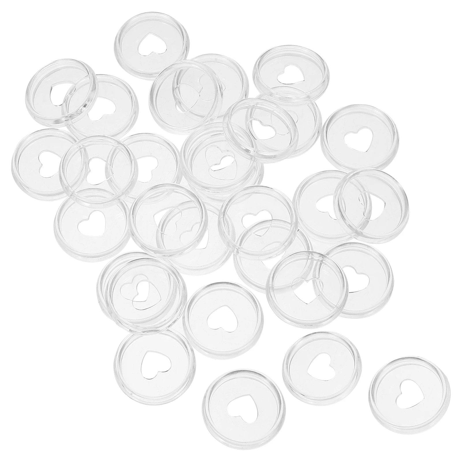 30Pcs Stylish Rounded Corners Discbound Discs for Planners Binders Plastic Binding Supplies Home Office Use Discbound Discs