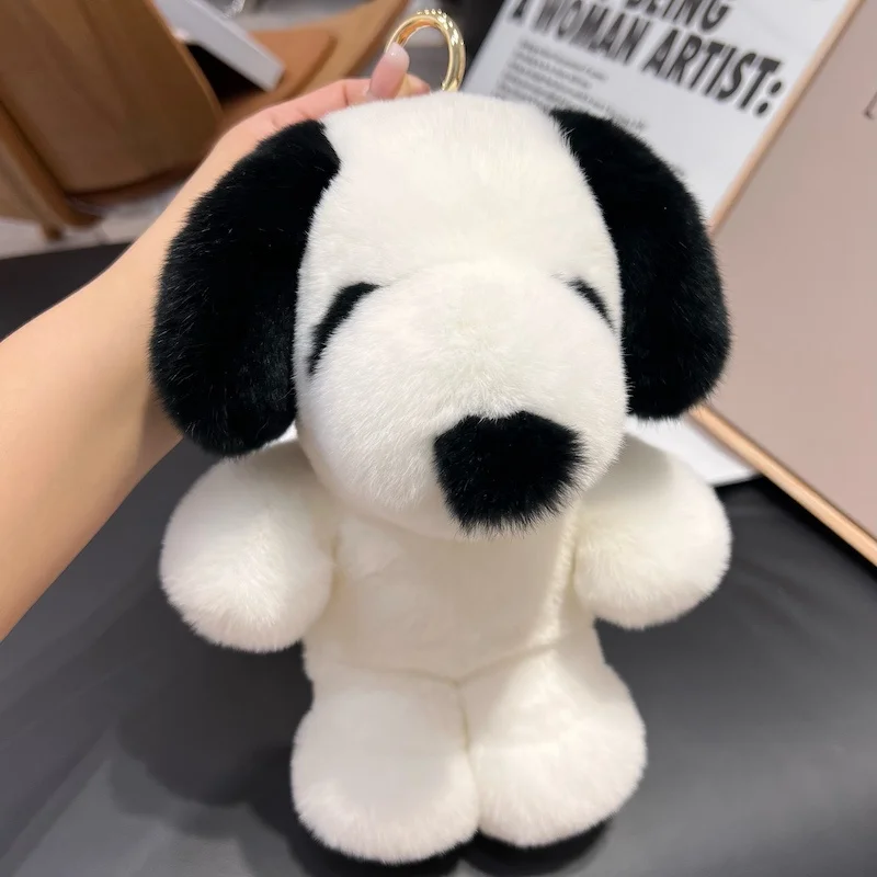 Kawaii Peanuts Snoopy Charlie Plush Doll Toys Keychain Pendant Bag Decoration Originality Couple Cute Kids Toys Gift For Girls