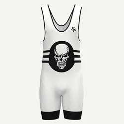 X/P Men's One-Piece Wrestling Singlet Tight Suit Weight Lifting Tights Wresting Gear Weight Lifting WorkOut Outfits Skinsuit