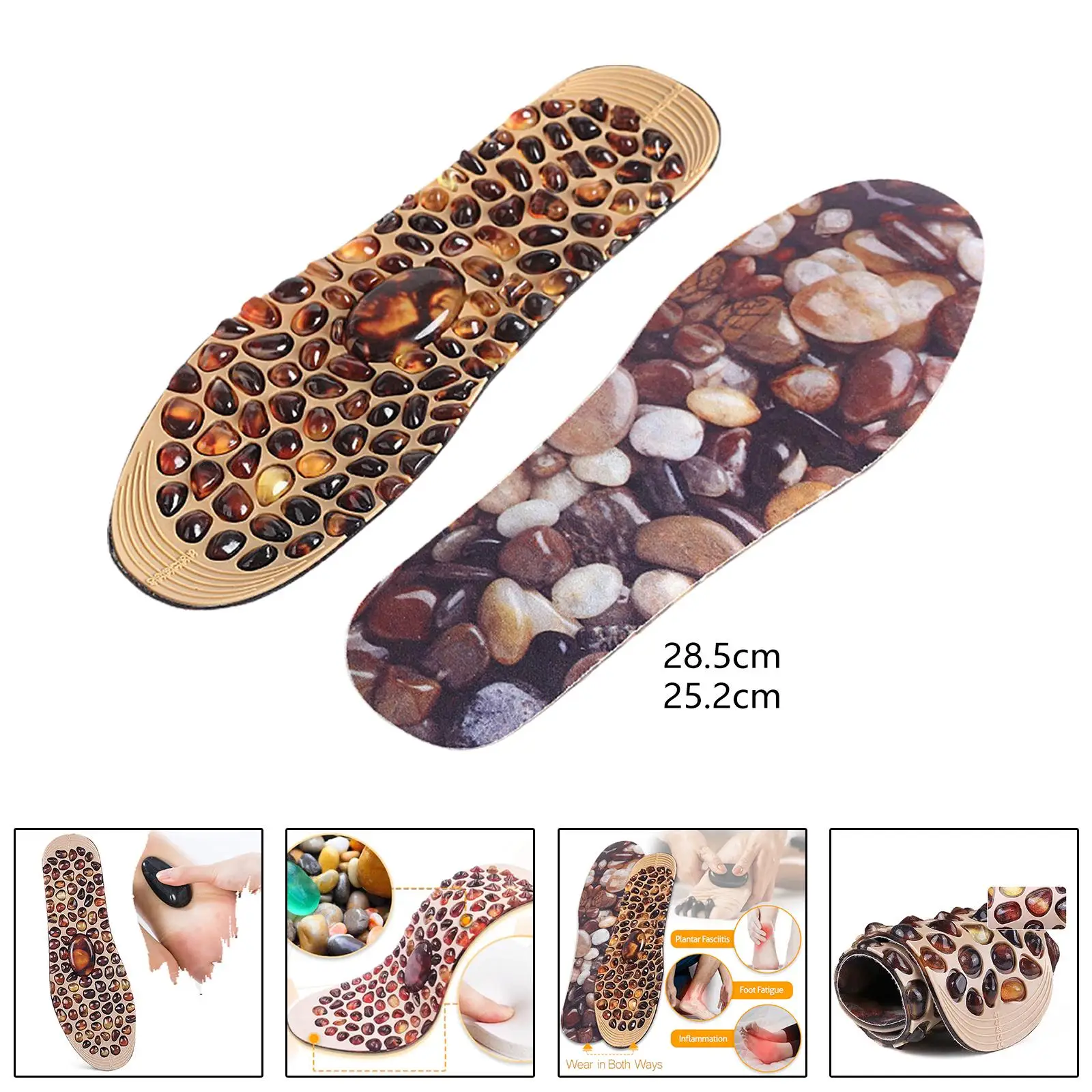 Faux Cobble Insole Breathable Can Be Cut Massage Insole Shoes Inserts Massage Foot Pad for Sandals Slipper Men Women Faux Cobble Insole Breathable Can Be Cut Massage Insole Shoes Inserts Massage Foot Pad for Sandals Slipper Men Women