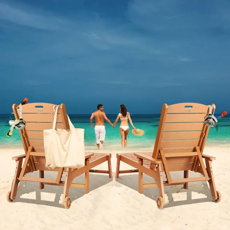 Кресло для отдыха, шезлонг с 5-уровневой регулируемой спинкой и шкивом, легко перемещается, поддерживает до 350 фунтов