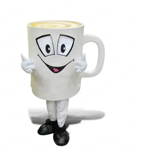 

New Adult Hot Sale Foam Coffee Cup Fancy Cartoon Mascot Costume Plush Christmas Fancy Dress Halloween Mascot Costume