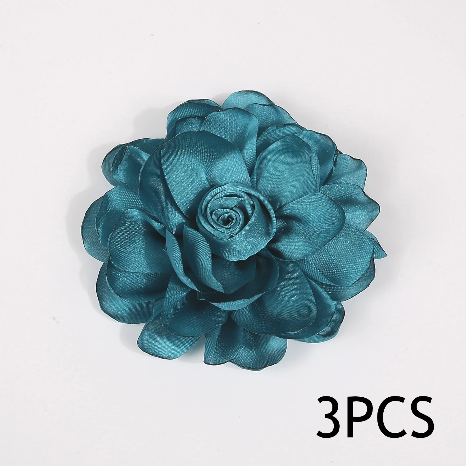 3pcs Baked satin flowers are used for DIY Hair Accessories Clothing Brooches Bags Decorative Accessories