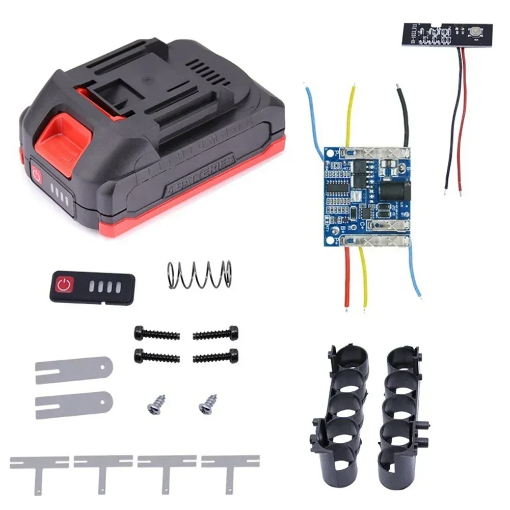 

1set 21v Battery Storage Box Plastic Battery Case Shell PCB Charging Board For Makita Power Tool Li-ion Batteries Box