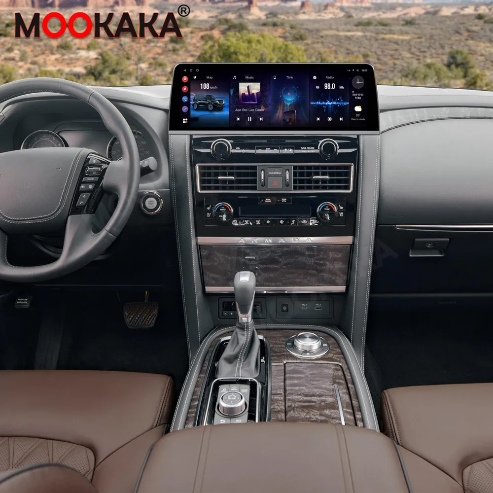 For Nissan Armada 2010-2022 Android Car Radio Multimedia Video Wireless Carplay Autoradio Stereo GPS Navigation Head Unit