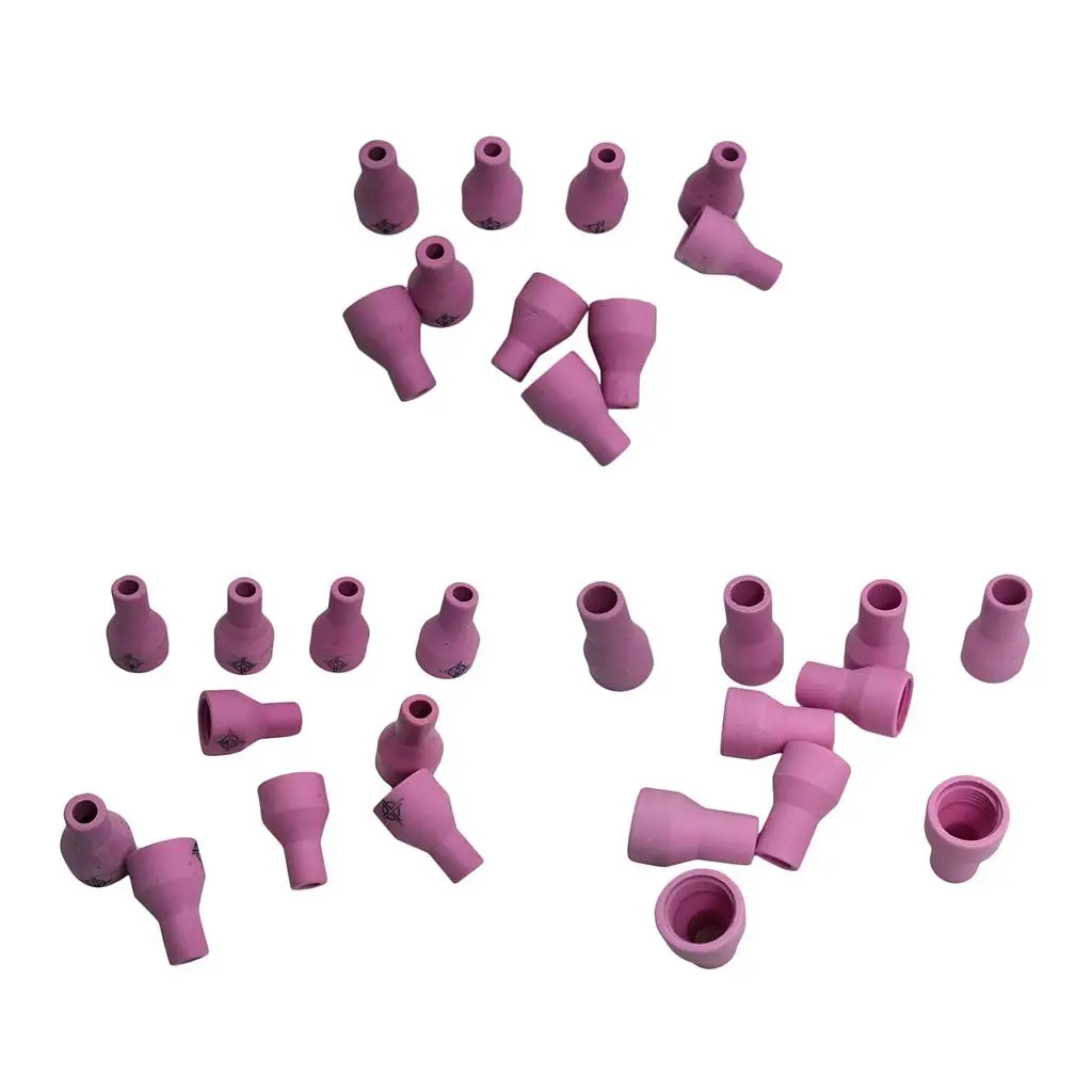 10pcs/pack TIG Welding Cups Consumables Ceramic Nozzle Pink Welding Parts