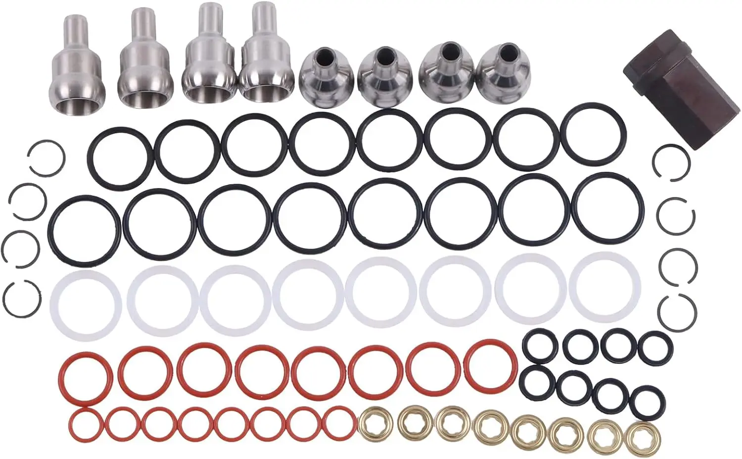 

Oil Rail Leak Repair Kit Tool O-Rings & Injector Seal Compatible for Ford 6.0L Powerstroke 2003-2007