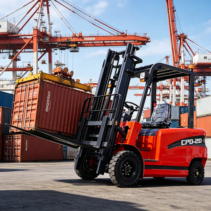 

Battery Powered Electric Forklift 2 Ton Indoor Material Handling Truck