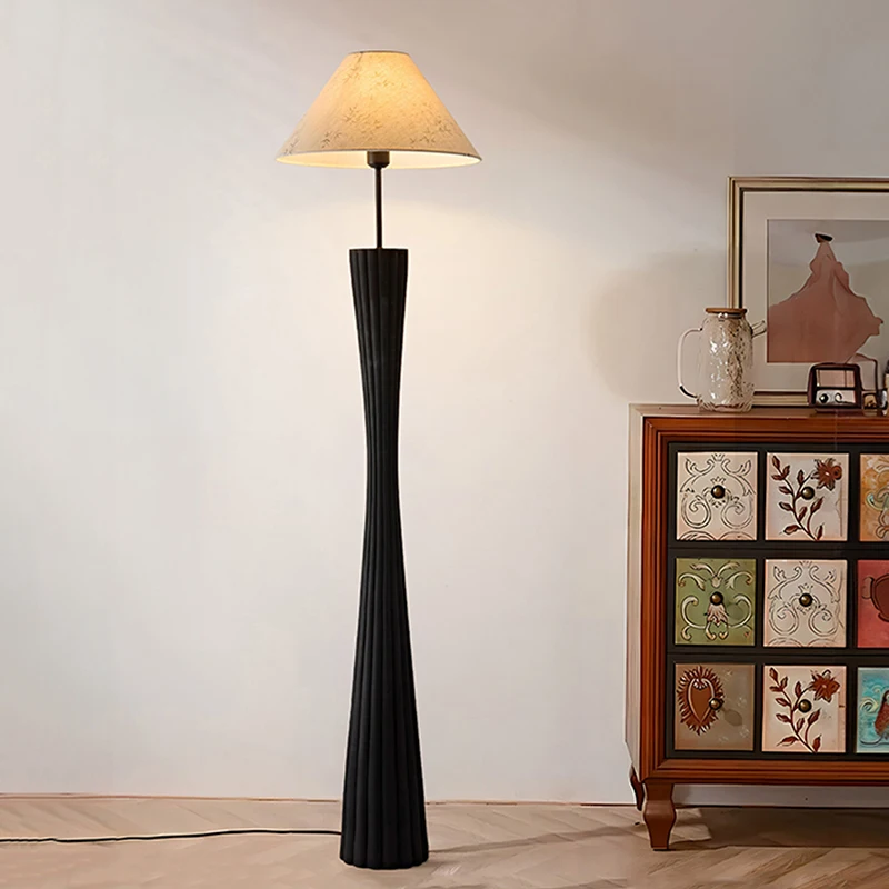 Modern minimalist LED floor lamp, living room, bedroom, study, Nordic Ins style creative remote control dimming vertical lamp