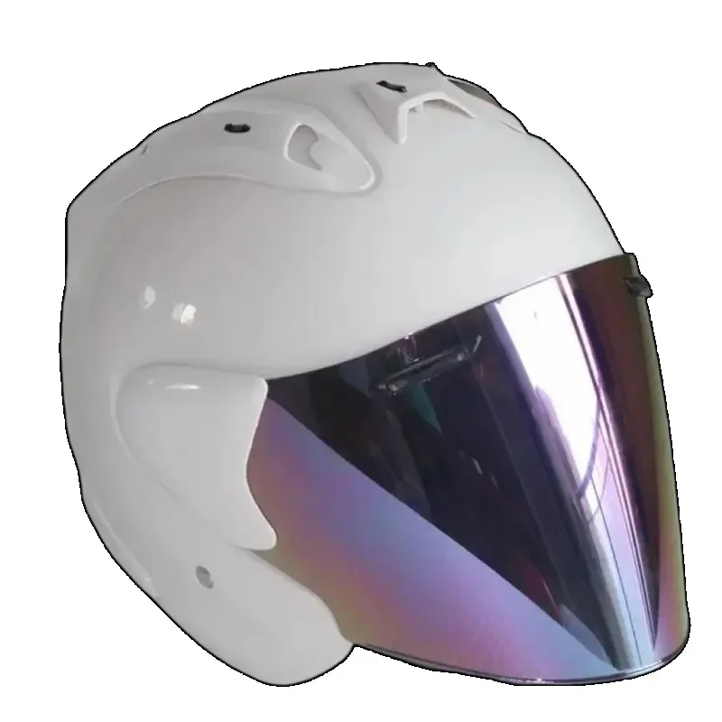 Cycling Motorcycle Helmet SZ RAM 3/4 Open Face Helmet Pure White Dirt Racing Motorcycle and Kart Protective Helmet Capacete