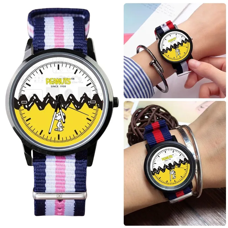 Snoopy Watch Women Cartoon Quartz Watches Fashion Boys Girls Students' Cute Dial Clock Children Creative Wristwatches Gifts