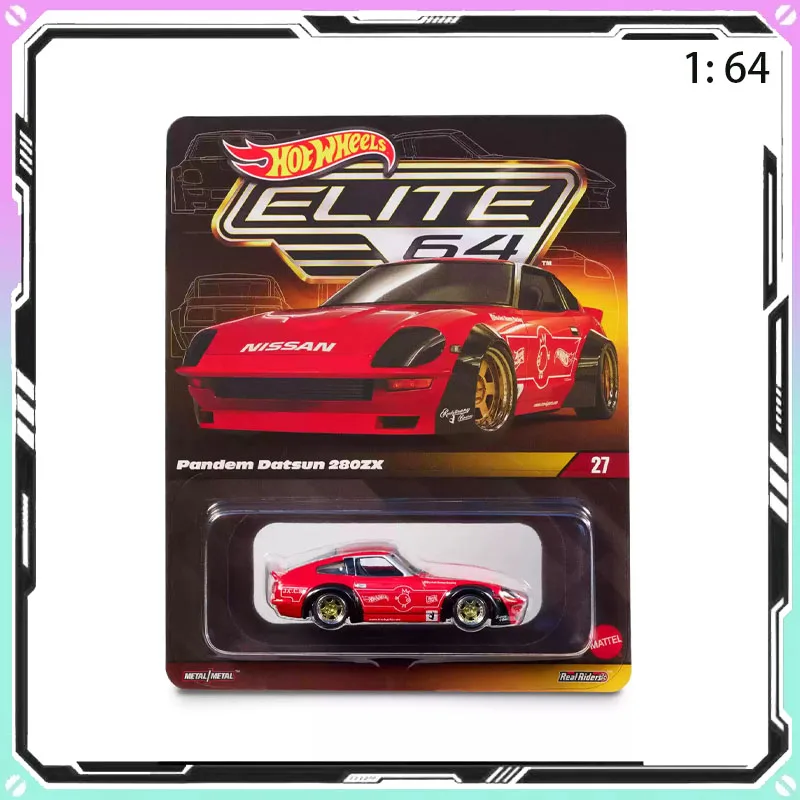 Original Hot Wheels Elite 64 Pandem Datsun 280ZX Miura Akira JDM Datsun Toy Ornament Gift Favorite Collectible Decorations