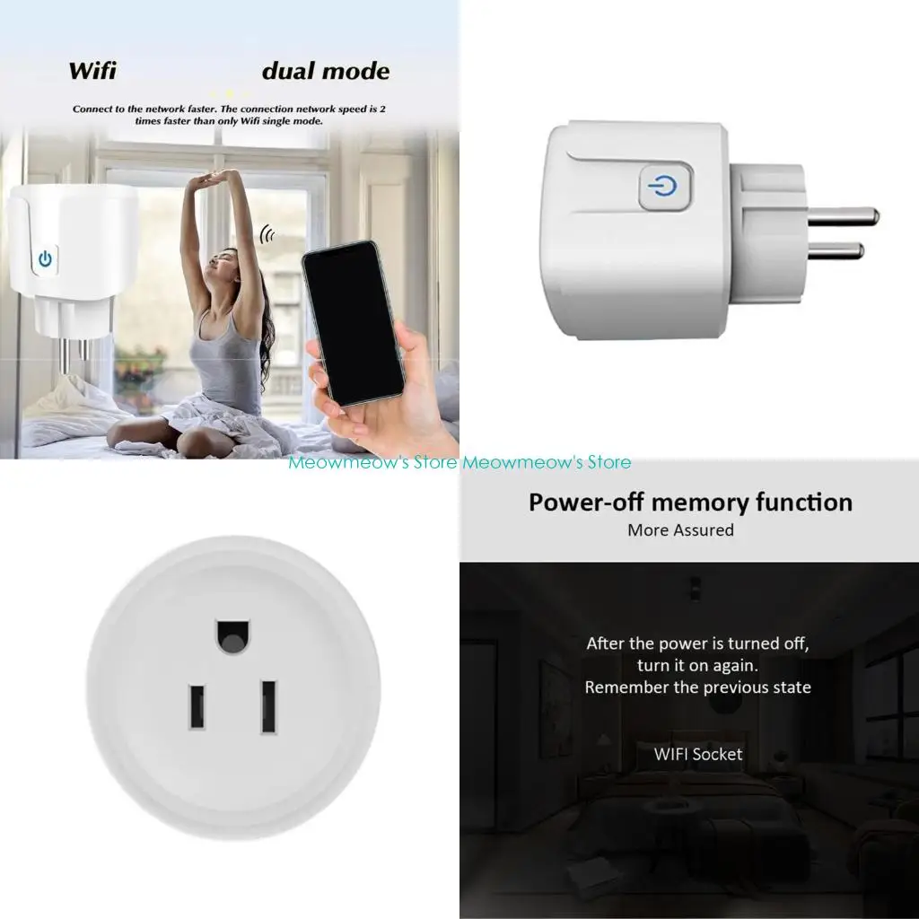 

W91A Wi -Fi Интеллектуальные розетки с возможностями мониторинга энергии и таймеров.