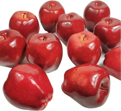 Artificial Apple Fruit for Home Decoration, Fake Fruit, Photography Prop, Kitchen Party, Wedding Decoration, 12PCs