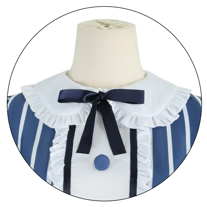 أزياء الهالوين لعام 2025 أزياء أنيمي The Café Terrace et ses des desesses، رداء de demoiselle bleue mignonne، مجموعة