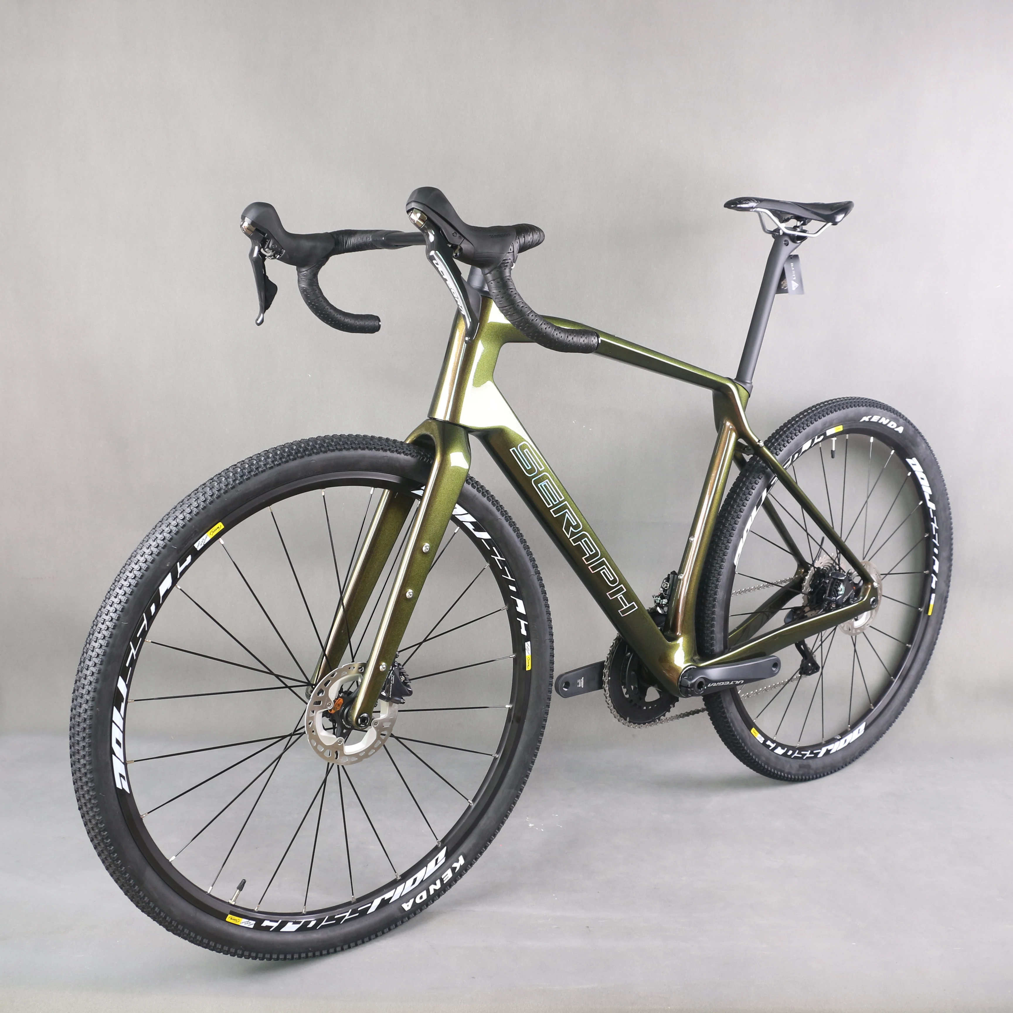 SERAPH-Carbon Gravel Bike,Full bike , Carbon bicycle , 47C Tires, Thru-Axle, Aluminum Wheels, Shiman R8020, Gravel Bikes