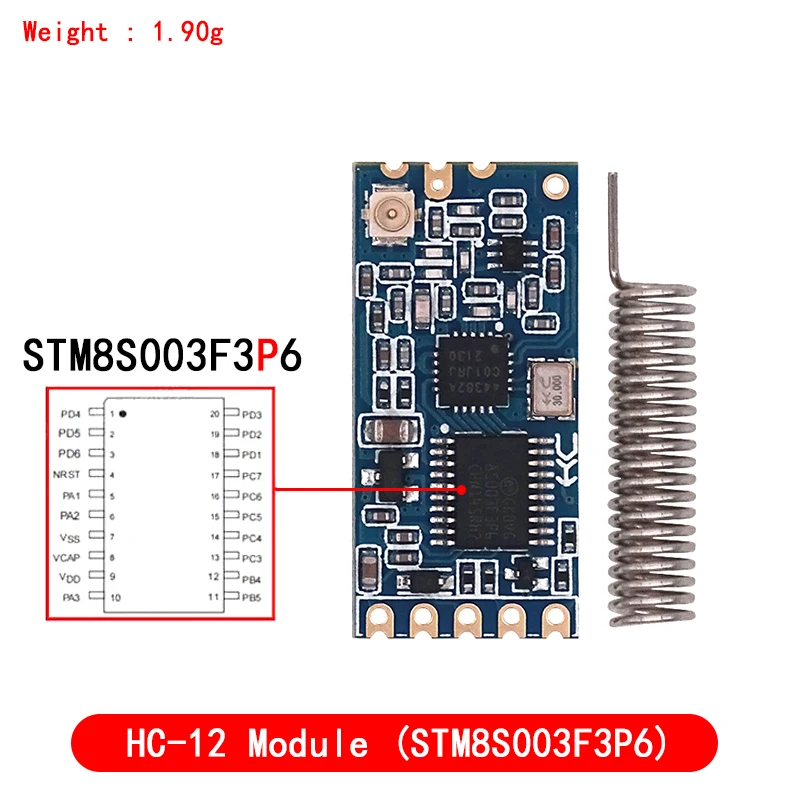433 ميجا هرتز HC-12 SI4463 وحدة المنفذ التسلسلي اللاسلكي 1000 متر استبدال بلوتوث جديد الأصلي