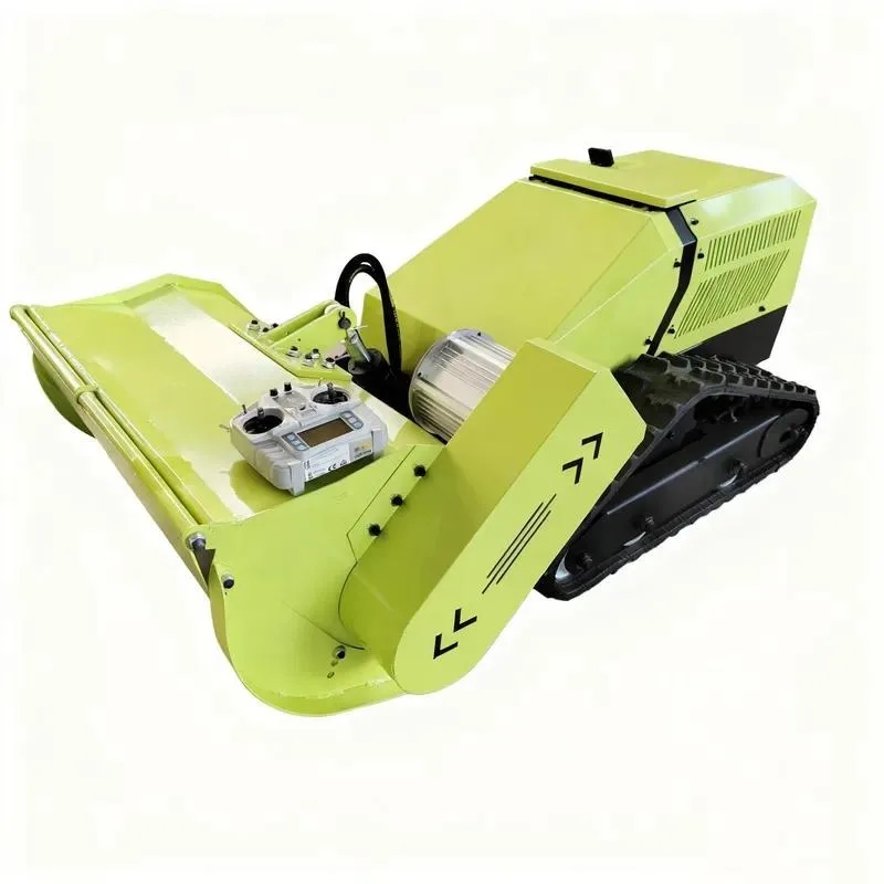 Four Stroke Electric Lawn Mower Robot Wireless Remote Control Crawler Industrial DIY Grade 190cc 80cm Width 48V