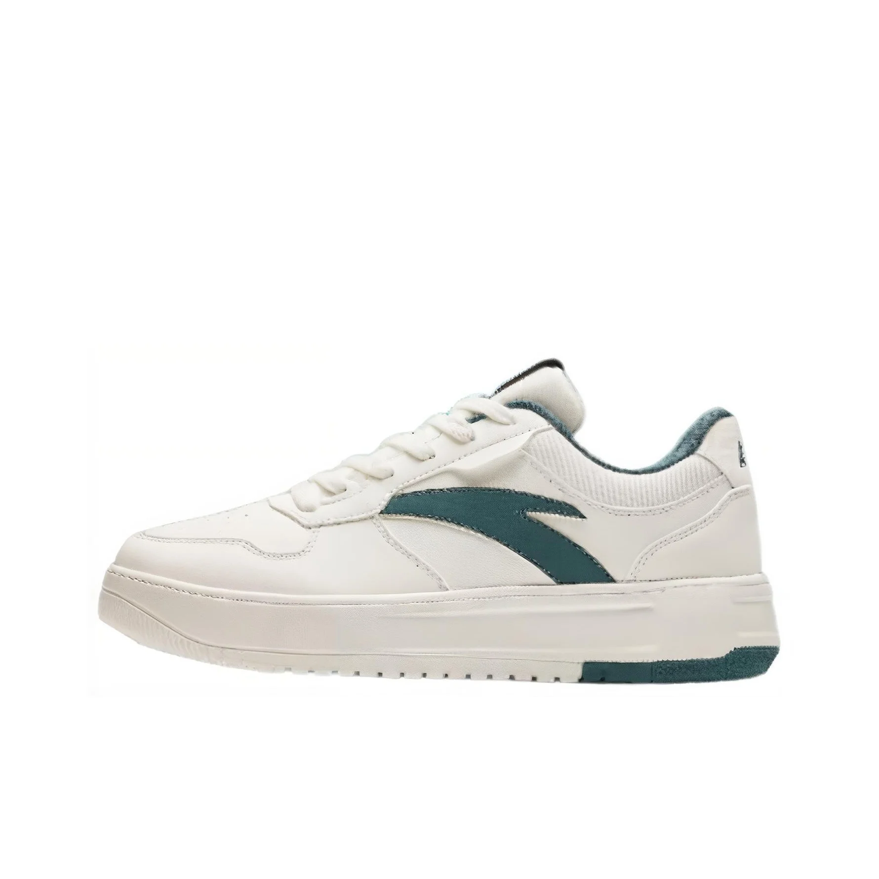 anta-slip-resistant-low-top-skateboard-shoes-men's-white-green