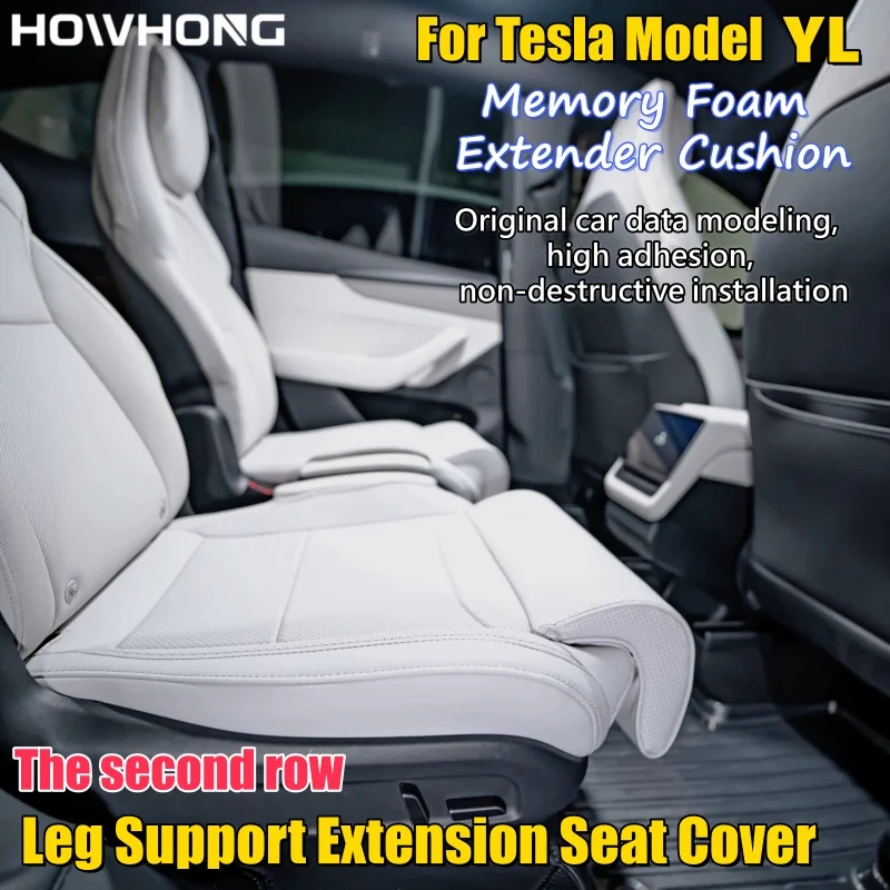For Tesla Model YL The Second Row Leg Support Extension Seat Cover Memory Foam Extender Cushion Car Interior Accessoriess 2026