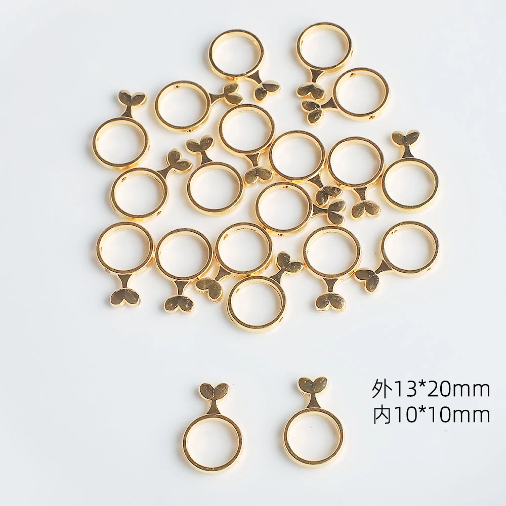 20Pcs Tibetan Silver Gold Hollow Square Hexagon Star Shaped Loose Spacer Beads For DIY Making Bracelet Necklace Jewelry Connecto