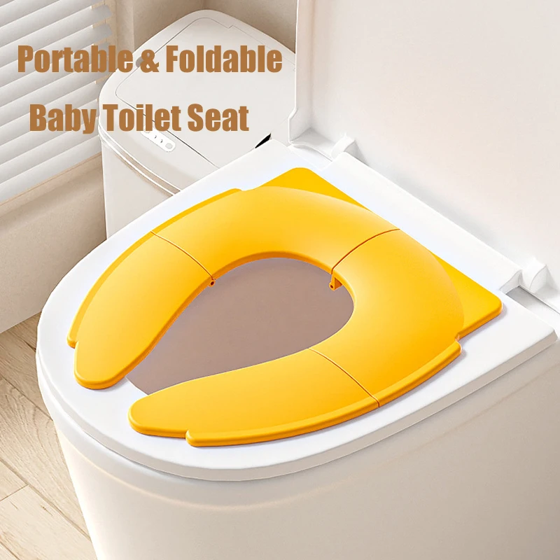 Folding Travel Potty Seat For Toddler Portable Baby Toilet Training Seat Cover Non-slip Boy Girls Urinal Cushion Baby Accessorie