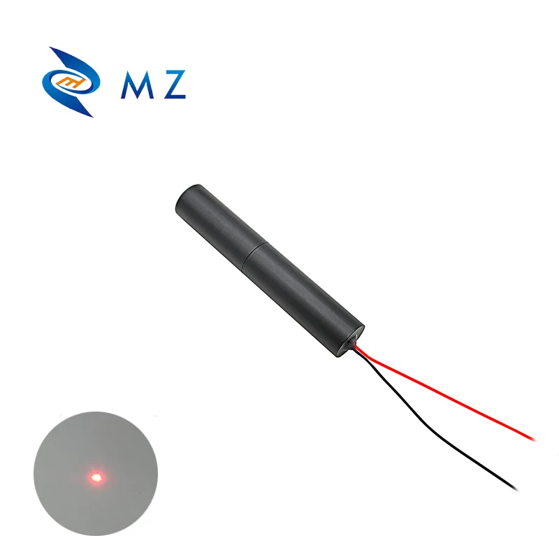 Czerwona kropka moduł diody laserowej D16mm 650nm 1mw klasy II wysokiej szkło wysokiej jakości soczewki klasy przemysłowej