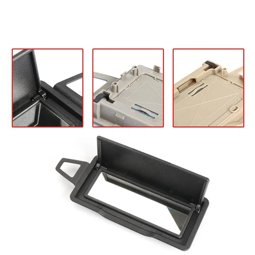 For Mercedes Benz W204 Car Interior Sun Shade Visor Makeup Cosmetic Mirror Cover For C GLK Class X204 2048104510 2048104610 4