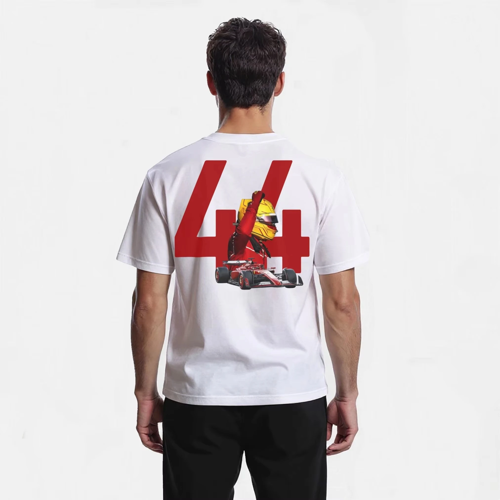 2026 Hot Sales Lewis 44 T-shirt Men's Women's Summer Cotton Clothing Fashion Oversize Short-sleeved Top Unisex Streetwear